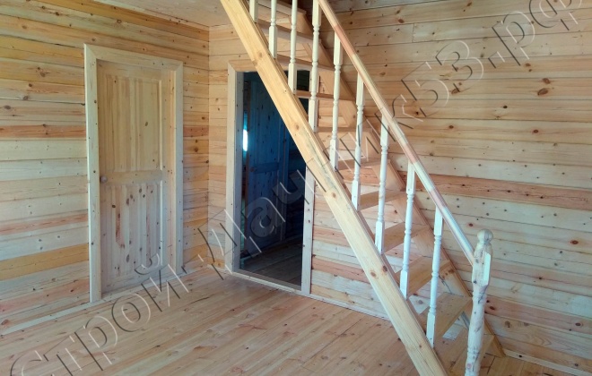 4 Брусовой дом  К-39, 8×10, 140 м², Московская область,  Можайский район, деревня Некрасово (4)